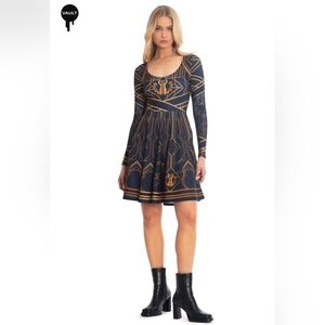 Blackmilk x Arcane Piltover Toastie Long Sleeve Longline Dress